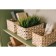 Basket for storage of handmade wicker work “Aika”, 19 × 11 × 10 cm, beige-white color
