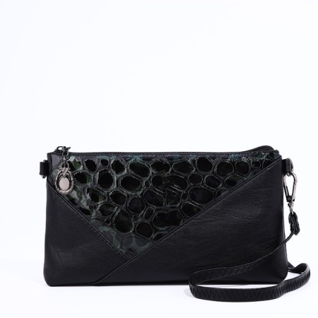 Lightning bag bag, black/green color