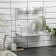 Dishes for dishes with a pallet 2-tier, table-mounted, 39.5 × 25 × 38 cm, color chromium