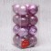 Set of balls plastic D-6 cm, 16 pcs "Laurent Assorted" Lilac