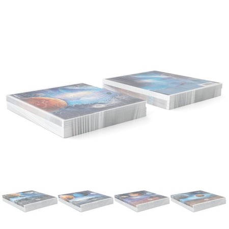 Notebook of 48 sheets in a cage, Erichkrause "Universe", metallized lamination, whiteness 100%, mix-7