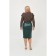 Women's tunic, size 64, green color