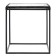 MAYEN FROSTED coffee table, 500 × 410 × 530 mm, black color