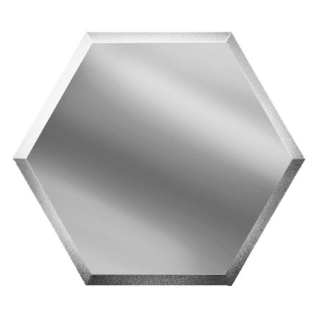 Mirror silver tile "Sota" with a fatcet 10 mm, 250x216 mm