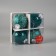 Set of balls plastic D-8 cm, 4 pcs "austen" web, turquoise