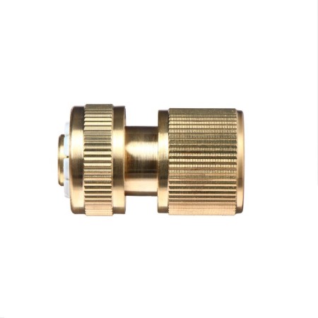 Connector with Aquastop, 1/2 "(12 mm), quick -sitting connection, brass, Greengo-2