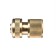 Connector with Aquastop, 1/2 "(12 mm), quick -sitting connection, brass, Greengo