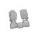 Rugs in Land Rover Discovery 4, 2010-2014, 4 pcs. (polyurethane)