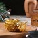 Kurilnitsa for incense powder and cones "bump", golden, 9.5x8.7 cm