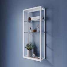 Bathroom shelf, white 36 x 14 x 85 cm