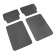 EVA carriers of car, universal, l (average size), edging, gray, set