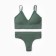 Female set (top, thongs), green color, One size (42-46)