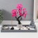 Zen Garden "Buddha Meditates Sakura" Sand+Stones+Aroma Back+Candle32x13x22 cm