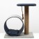 Complex for cats with a claw, with a tunnel and a shelf, 44 x 35 x 50 cm, mobbled, jute, gray-blue