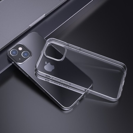 Hoco Case for iPhone 15, silicone, thickness 1.1 mm, transparent-4