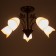 Susana chandelier 5x15W E27 Black/Gold 58x58x32cm Bayerlux