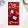 Money envelope "Happy Anniversary!" Red background, 8.3x16.7 cm