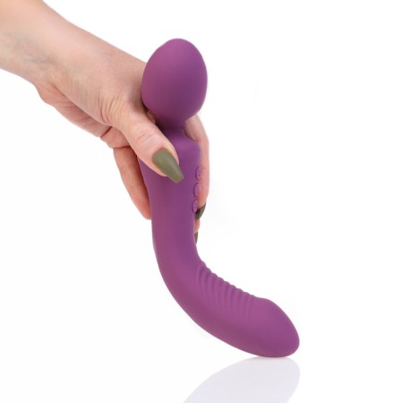 Vibrator bilateral oka-hips, 14 modes, 23.5 x 3.5 x 4 cm, silicone, purple-5