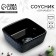 Ceramic ornament sauce, 8.5 x 8.5 x 3.5 cm, black color