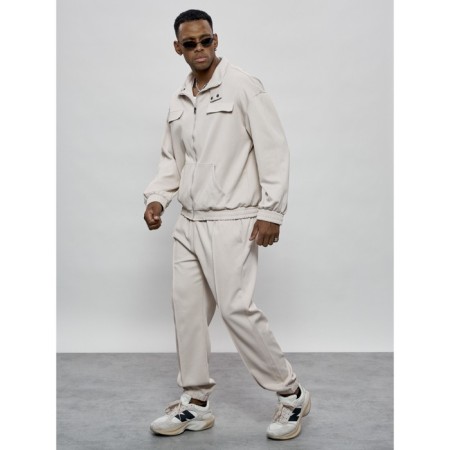 Sports suit men's, size 52, beige color-6