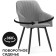 Slame Slam Metal Carcass Washing, Metal/velor, Black/Gray 53x64x83 cm