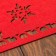 Napkin Decorative shade "Snowflake", cent, red, 40*26 cm, felt