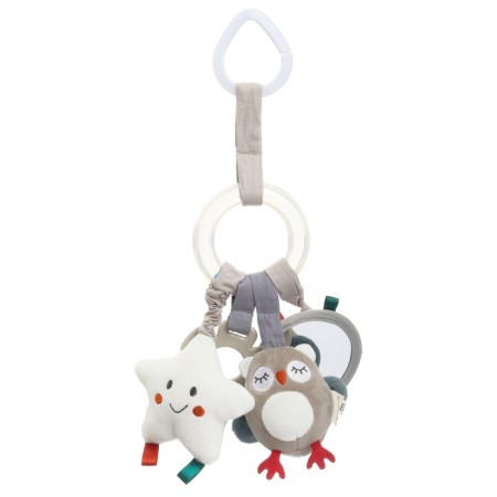 Suspension - rattle “Owl”, gap., The squeak, rustling, on a crib, stroller, crumb me-10