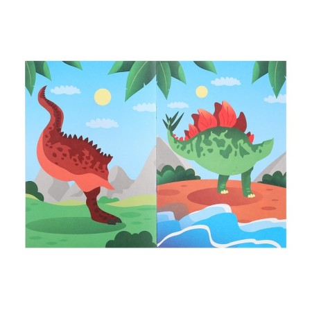 A cheerful designer with dinosaur stickers-5