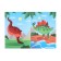 A cheerful designer with dinosaur stickers