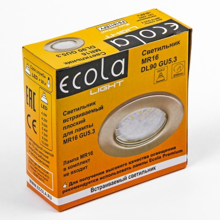 Building lamp Ecola Light, GU5.3, DL90, MR16, 30x80 mm, flat, satin-chromium-4