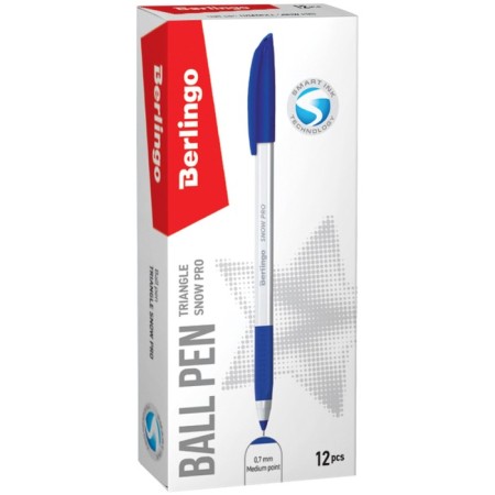 Ballic handle Triangle Snow Pro, node 0.7 mm, blue ink, flu-9