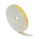 Rubber tundra seal, profile E, size 4x9 mm, white, in package 10 m