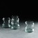 A set of glass glasses "Amorph", 4 pcs, 340 ml, green