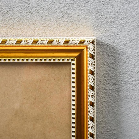 Photo frame plastic 35x50 cm, gold line (plastic screen)-1