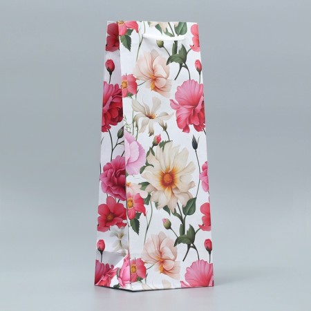 Gift package for a bottle, packaging, "flowers", 36 x 13 x 10 cm-2