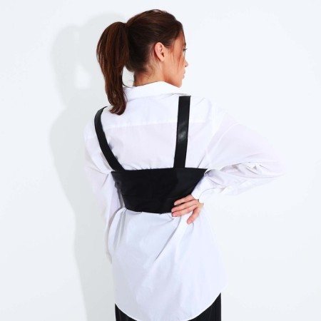 Portup - an bodice on the buttons, the color is black-1