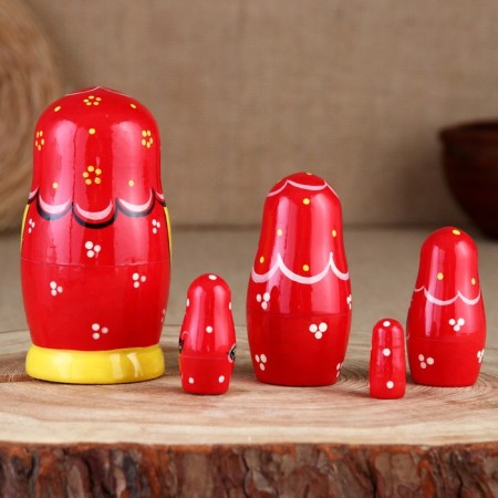Matryoshka "Strawberries", 5 puppet, 11 cm-1