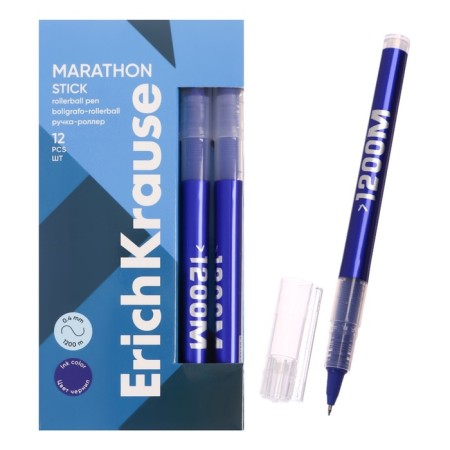 Erichkrause “Marathon Stick” Blue, node 0.5 mm, soft and subtle letter-8