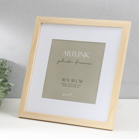 Photo frame MDF "Ellis" 30x30 cm, with a paspartm, natural 76719-1
