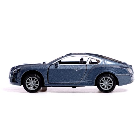 Metal car "Citicar", inertial, 1:32, doors, sound and light effects open, gray color.-1