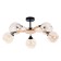 Ceiling chandelier Arte Lamp Branson A4370PL-5BR, E27, 5x60 W, 65x65x29 cm, black, beige