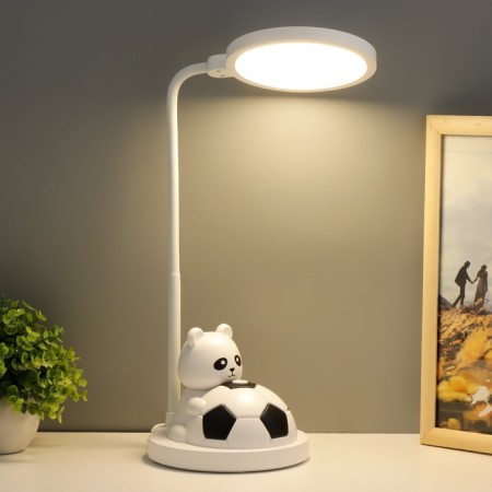 Table lamp "Bear with the ball" LED black and white 14x15x48 cm Risalux-1
