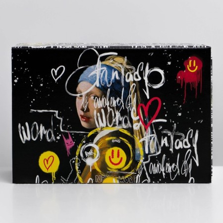 Box - Penal, Gift packaging, "Art", 22 x 15 x 10 cm-4