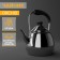 Teapot made of stainless steel Orchid, 1 l, silver color