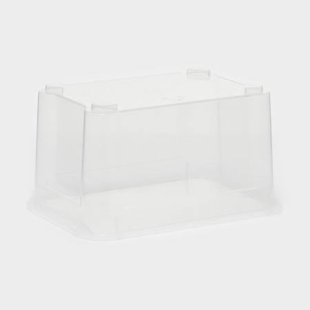 Storage box with the Crystal XS Plus lid, 16 l, 38.9 × 27.5 × 21.5 cm, the color is transparent-6