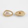 A set of metal buttons on the leg, 21.5 mm, 5 pcs, pearl/gold color