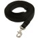 Kaponnoye Zononic leash with latex thread and reinforced carbine, 5 m x 2.5 cm, black