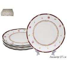 A set of plates Lenardi “Wreath”, D = 27 cm, 6 pcs