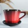 Tea couple "Nostalgia No. 2" 0.2l / 9x7cm + saucer 9cm, red