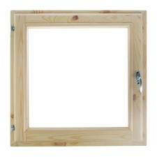 Window, 50 × 50cm, single -chamber double -glazed window, with a seal, from needles